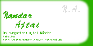 nandor ajtai business card